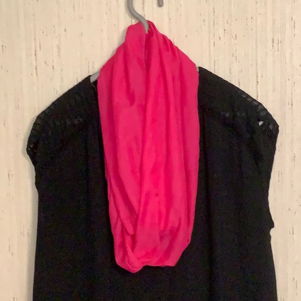 Pink infinity scarf. Great shape like new